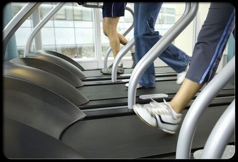 Executando exercicios de pista